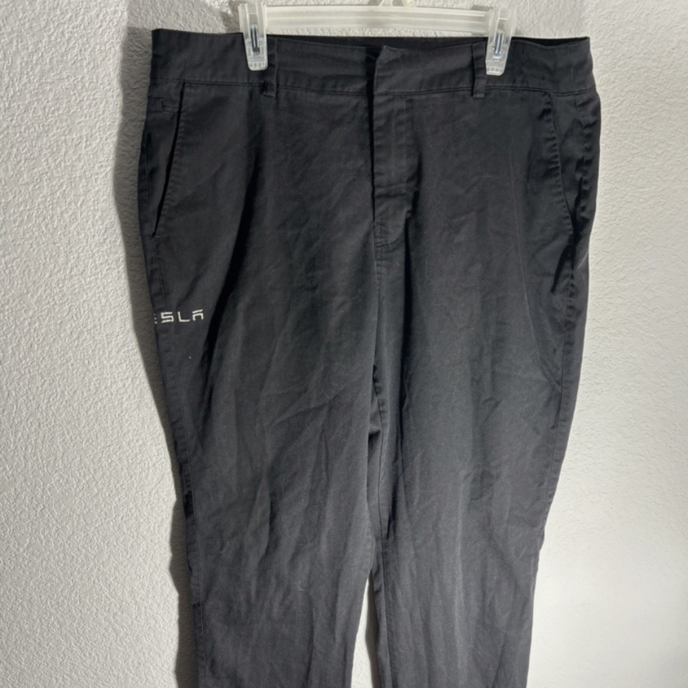 Tesla Motors Work Chino Uniform Pants Mens 38x35 Black Official Employee